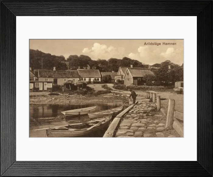 Framed Print : Sweden - Port at Arildslage Framed Print : Sweden - Port at Arildslage