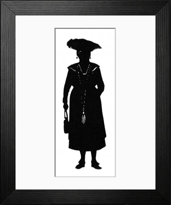 Framed Print : Silhouette of a woman Framed Print : Silhouette of a woman