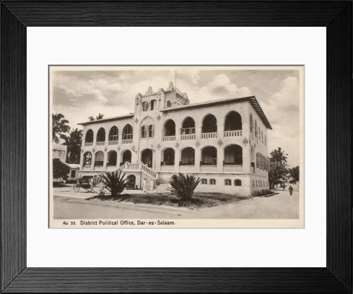 Framed Print : Dar-es-Salaam, Tanzania - District Political Office Framed Print : Dar-es-Salaam, Tanzania - District Political Office