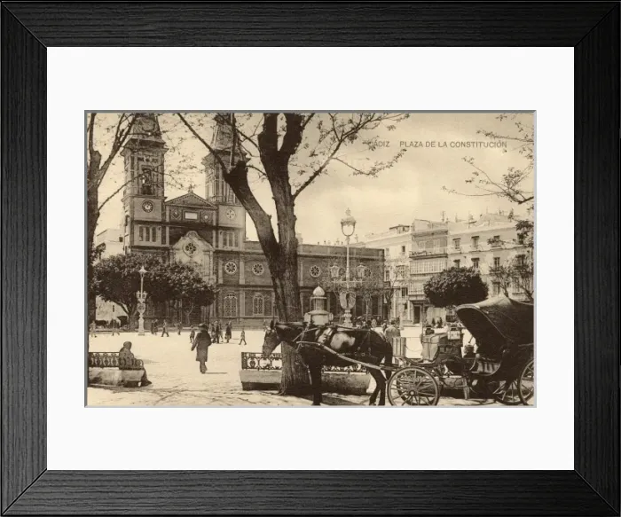 Framed Print : Cadiz - Plaza de la Constitucion - Spain