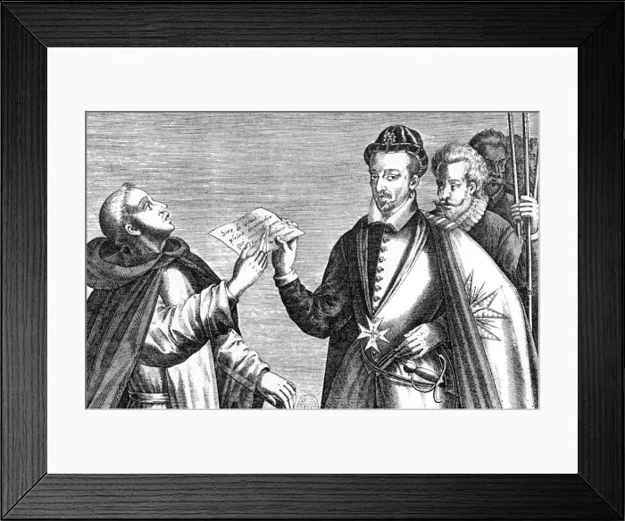 Framed Print : Assassination of Henri III Framed Print : Assassination of Henri III