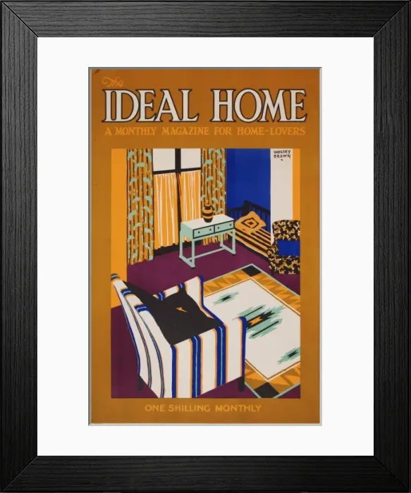 Framed Print : Poster advertising The Ideal Home magazine Framed Print : Poster advertising The Ideal Home magazine