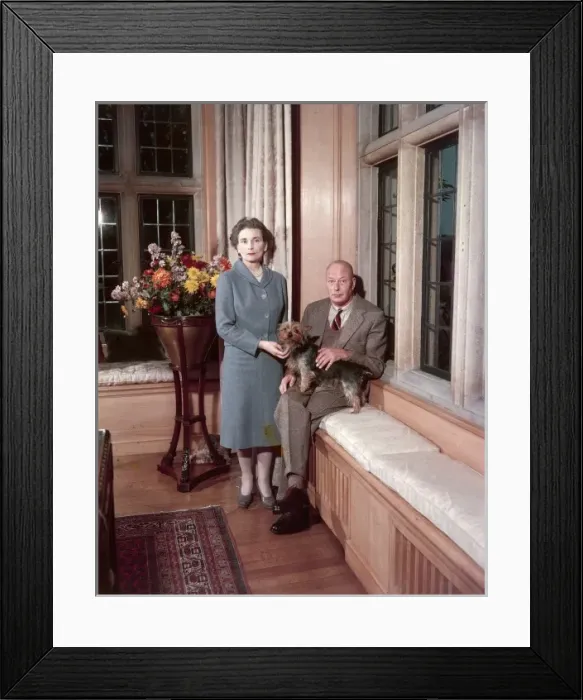 Framed Print : Duke and Duchess of Gloucester at home, 1960 Framed Print : Duke and Duchess of Gloucester at home, 1960