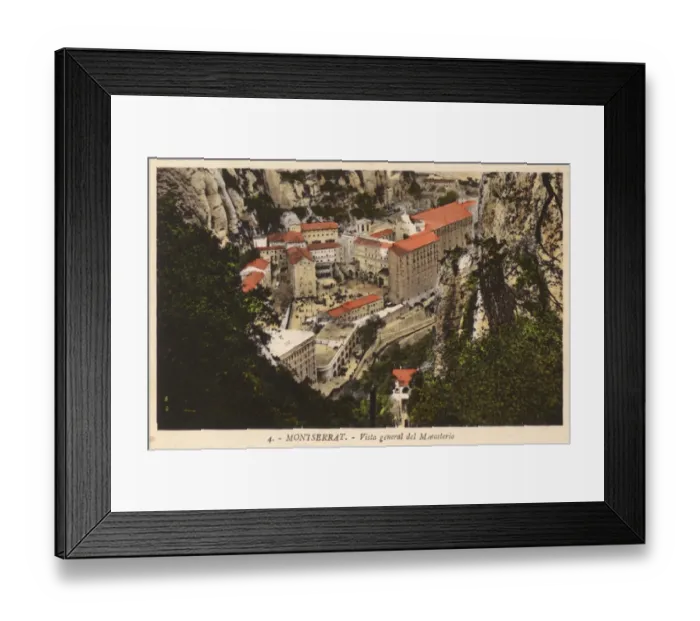 Framed Print : Santa Maria de Montserrat Framed Print : Santa Maria de Montserrat