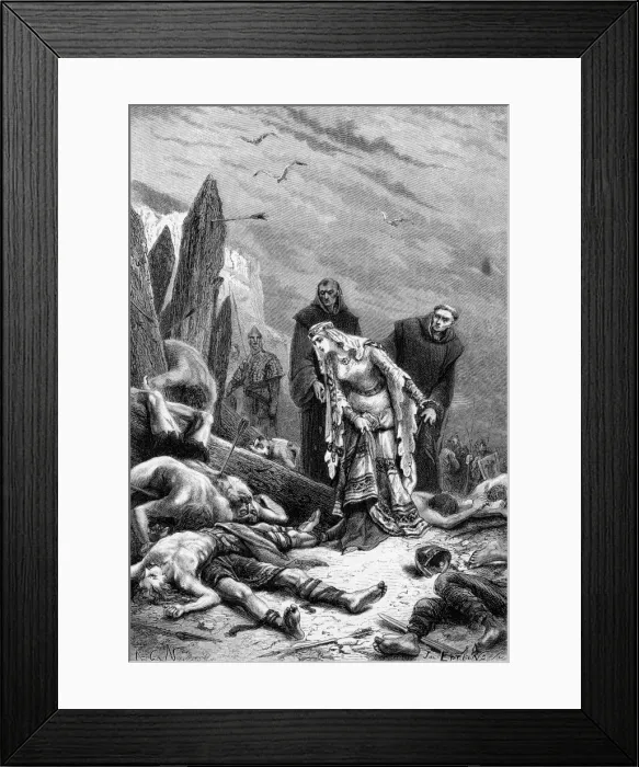 Framed Print : Harold IIs body is found Framed Print : Harold IIs body is found