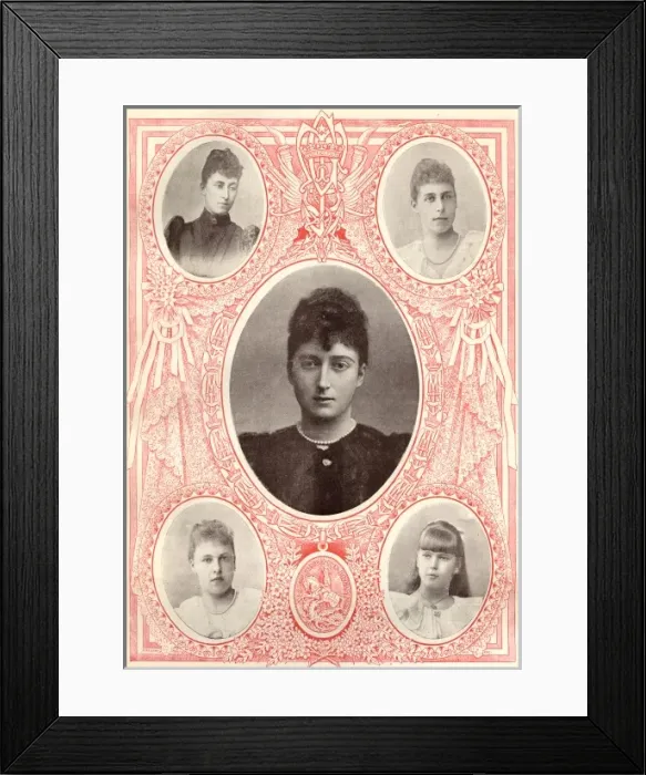 Framed Print : Royal wedding 1893 - Bridesmaids Framed Print : Royal wedding 1893 - Bridesmaids