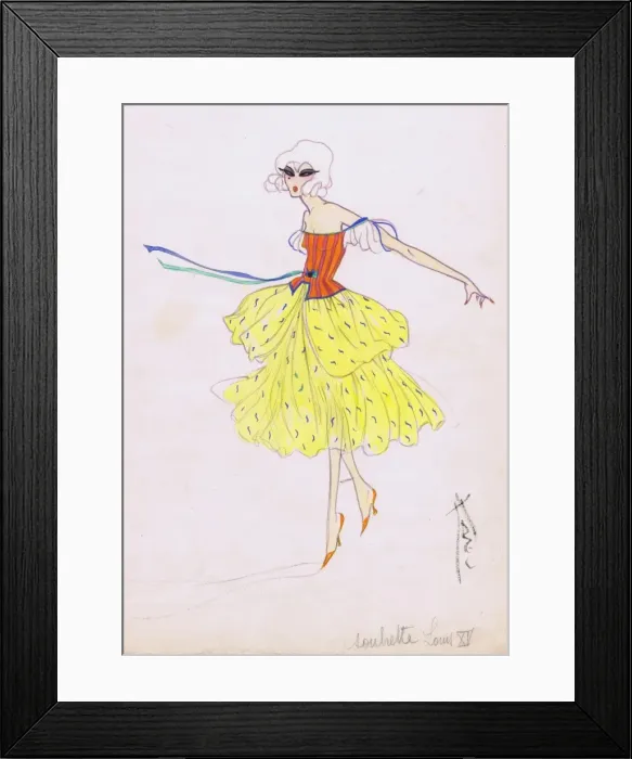 Framed Print : Costume design by Dolly Tree Framed Print : Costume design by Dolly Tree