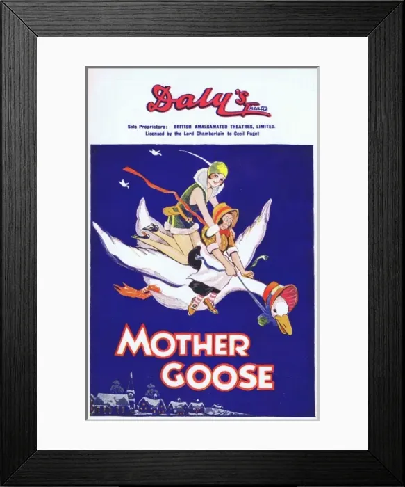 Framed Print : Programme cover for Mother Goose Framed Print : Programme cover for Mother Goose