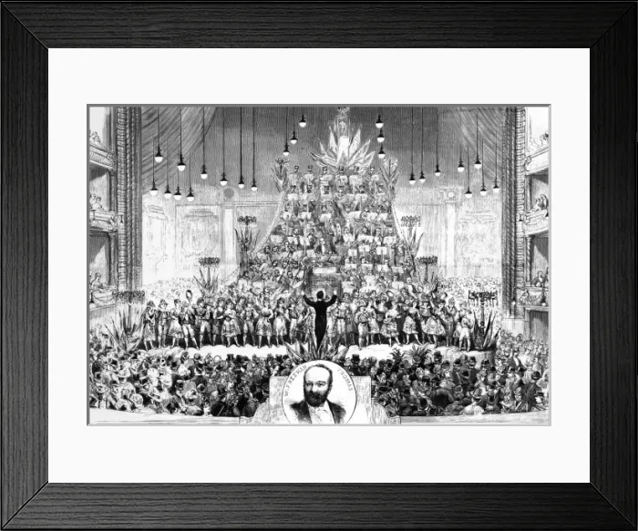 Framed Print : Proms at Covent Garden, London, 1887 Framed Print : Proms at Covent Garden, London, 1887