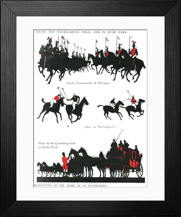Framed Print : Silhouettes of the horse as an entertainer Framed Print : Silhouettes of the horse as an entertainer