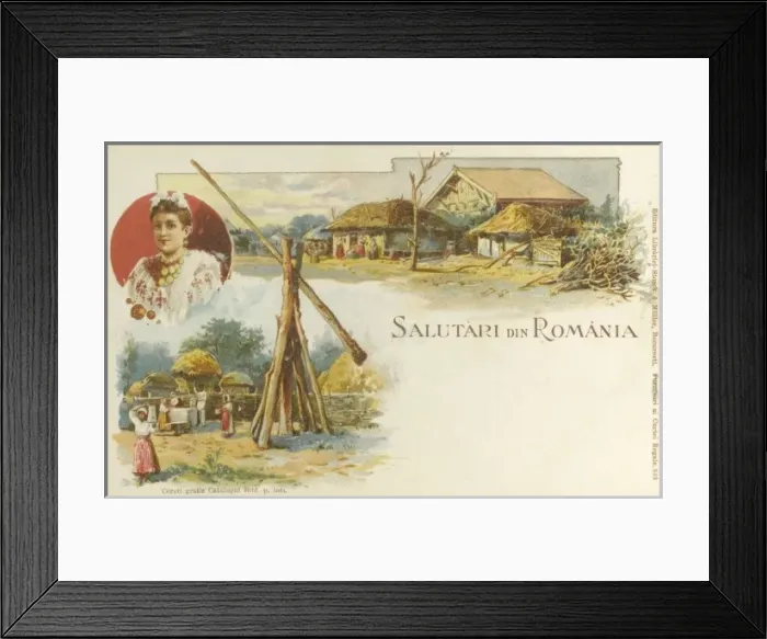Framed Print : Village scenes, Romania Framed Print : Village scenes, Romania