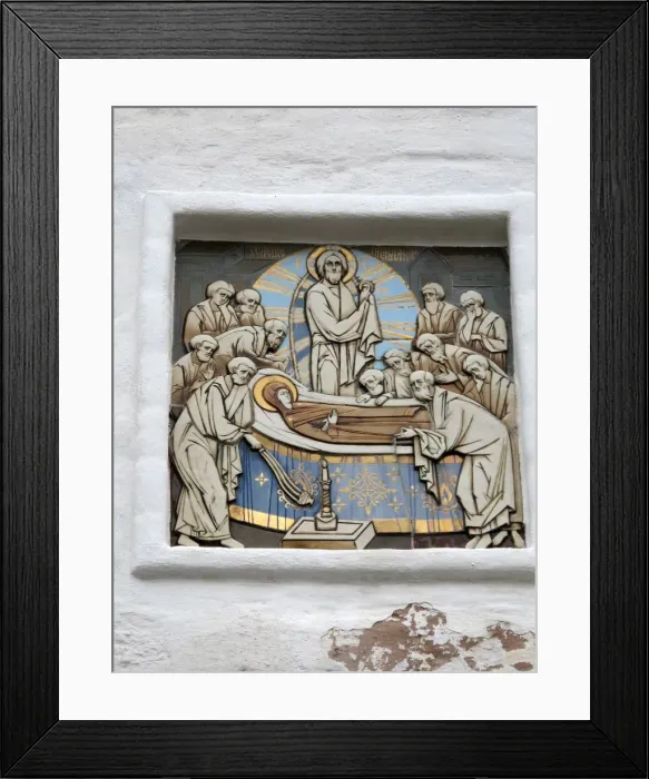 Framed Print : Deathbed - Virgin Mary - Solovetsky Monastery Framed Print : Deathbed - Virgin Mary - Solovetsky Monastery