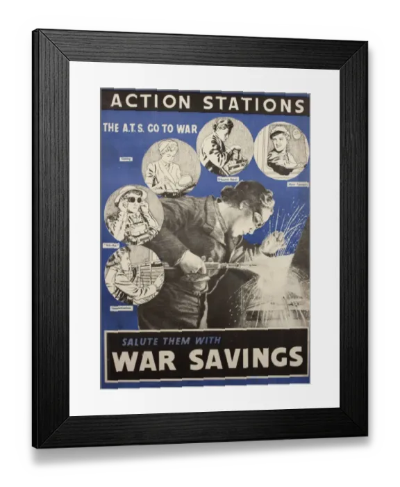 Framed Print : Poster advertising War Savings Framed Print : Poster advertising War Savings