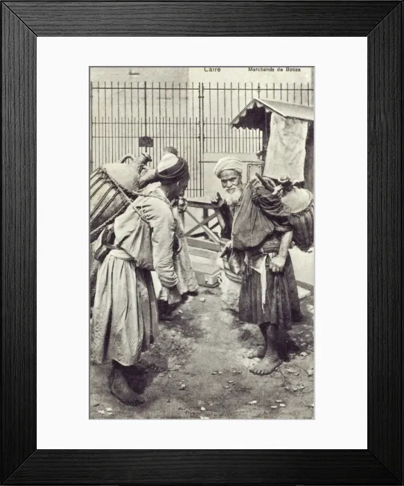 Framed Print : Cairo - Sellers of Bouza Framed Print : Cairo - Sellers of Bouza