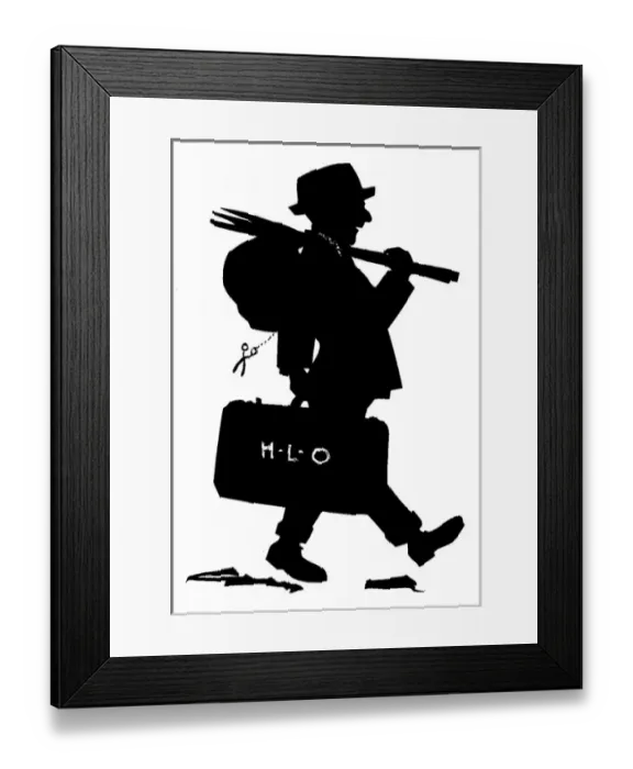 Framed Print : H. L. Oakley - silhouette artist Framed Print : H. L. Oakley - silhouette artist