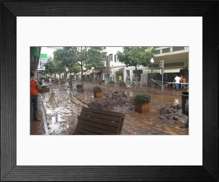 Framed Print : Flood Damage in Madeira Framed Print : Flood Damage in Madeira