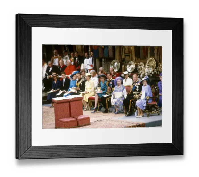 Framed Print : Royal Wedding 1986 - the royal family Framed Print : Royal Wedding 1986 - the royal family