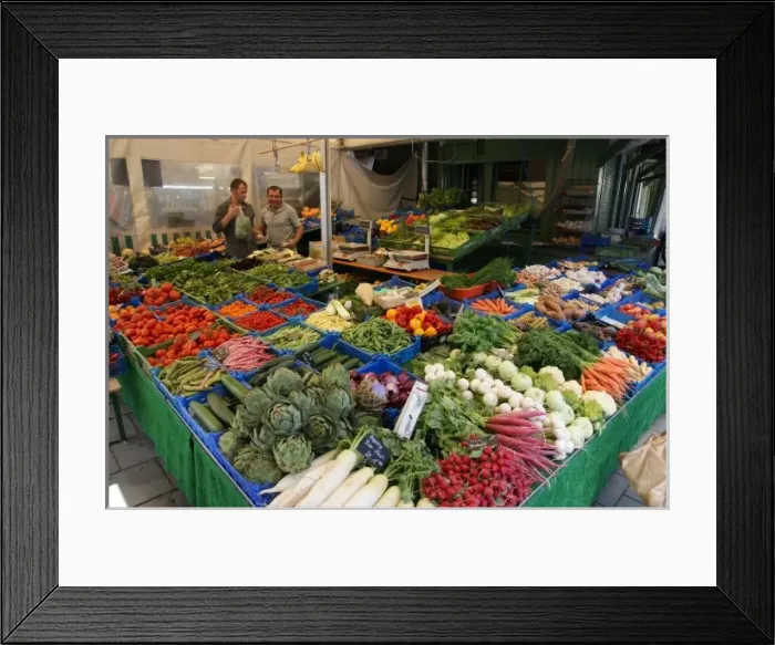 Framed Print : German vegetable market stall Framed Print : German vegetable market stall