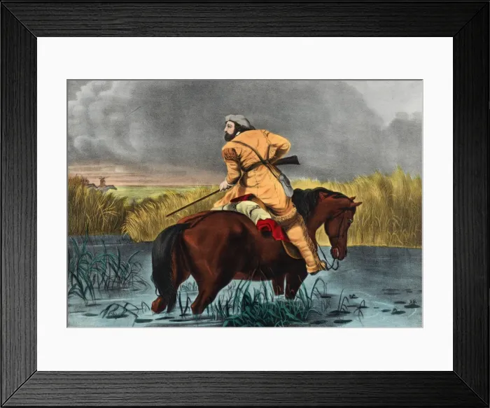 Framed Print : The Trappers Last Shot Framed Print : The Trappers Last Shot