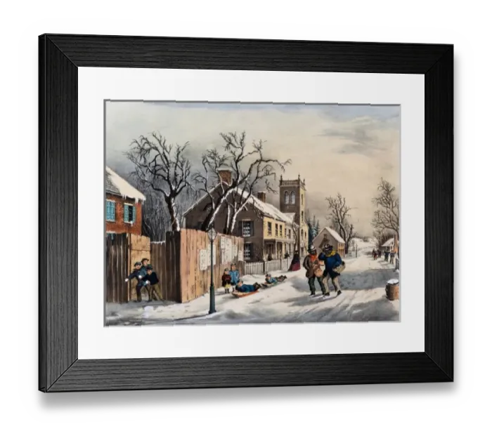 Framed Print : Snowball Ambush