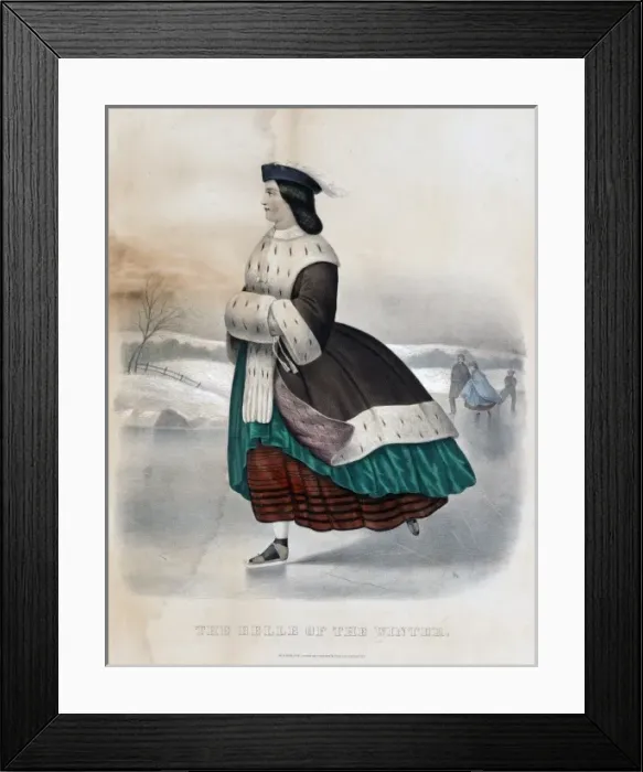 Framed Print : Woman ice skating Framed Print : Woman ice skating
