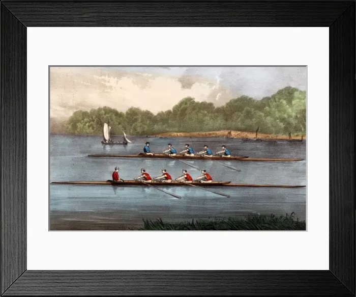 Framed Print : The Great International Boat Race on the River Thames Framed Print : The Great International Boat Race on the River Thames