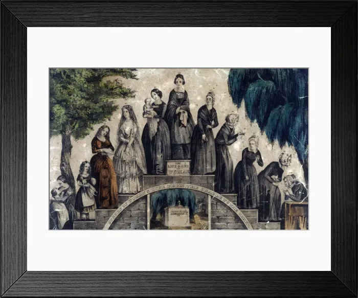 Framed Print : The Life & Age of Woman Framed Print : The Life & Age of Woman