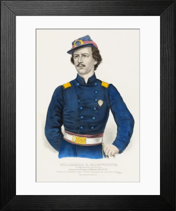 Framed Print : Colonel Elmer E. Ellsworth Framed Print : Colonel Elmer E. Ellsworth