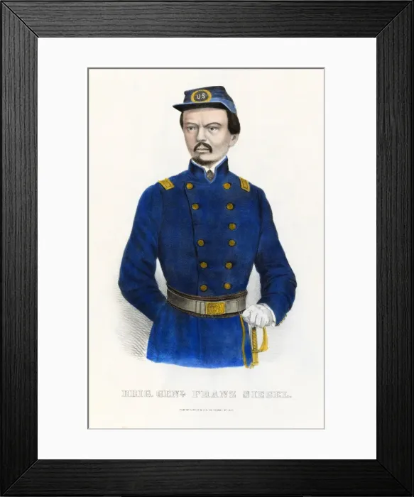 Framed Print : Brigadier General Franz Siegel Framed Print : Brigadier General Franz Siegel