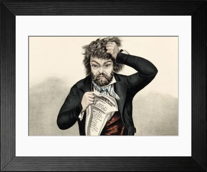 Framed Print : Unappy businessman looking at stock exchange receipt Framed Print : Unappy businessman looking at stock exchange receipt