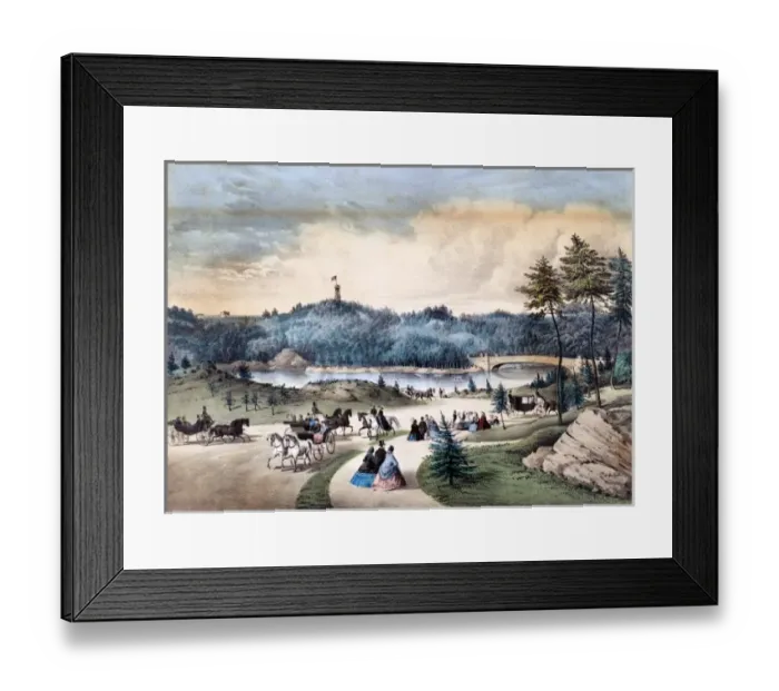 Framed Print : Central Park, the Lake Framed Print : Central Park, the Lake