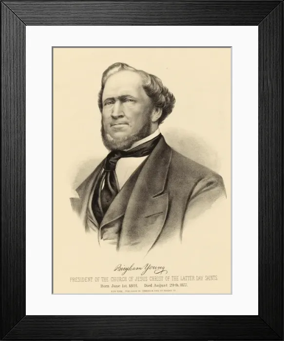 Framed Print : Brigham Young Framed Print : Brigham Young