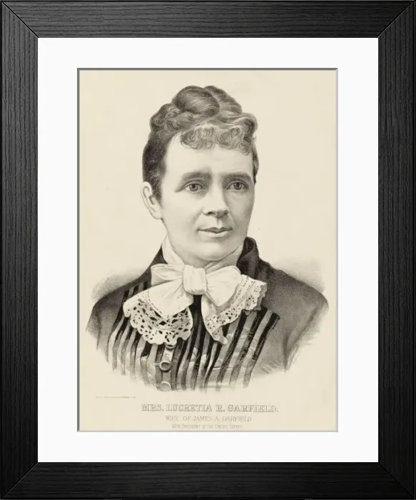 Framed Print : Mrs. Lucretia R. Garfield Framed Print : Mrs. Lucretia R. Garfield