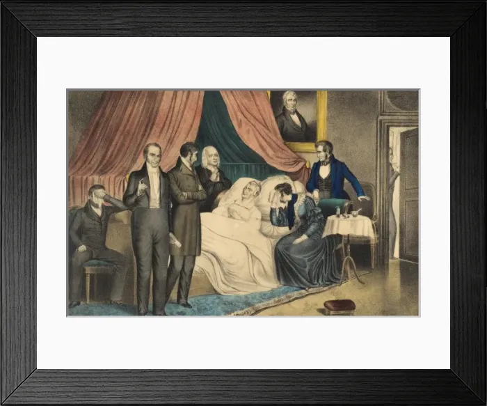 Framed Print : Death of William Henry Harrison Framed Print : Death of William Henry Harrison