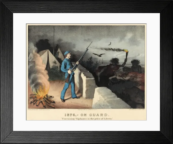 Framed Print : American soldier on sentry duty on guard Framed Print : American soldier on sentry duty on guard