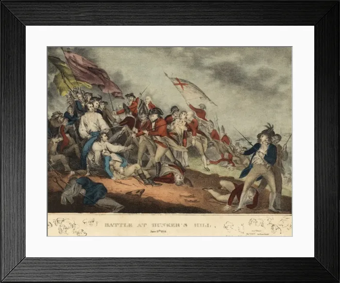 Framed Print : Battle at Bunkers Hill Framed Print : Battle at Bunkers Hill