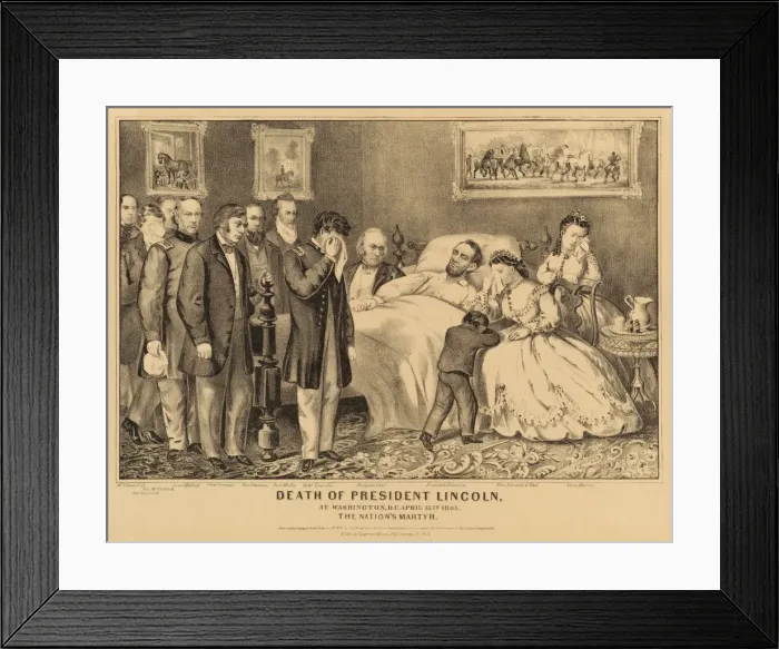 Framed Print : Death of President Abraham Lincoln Framed Print : Death of President Abraham Lincoln