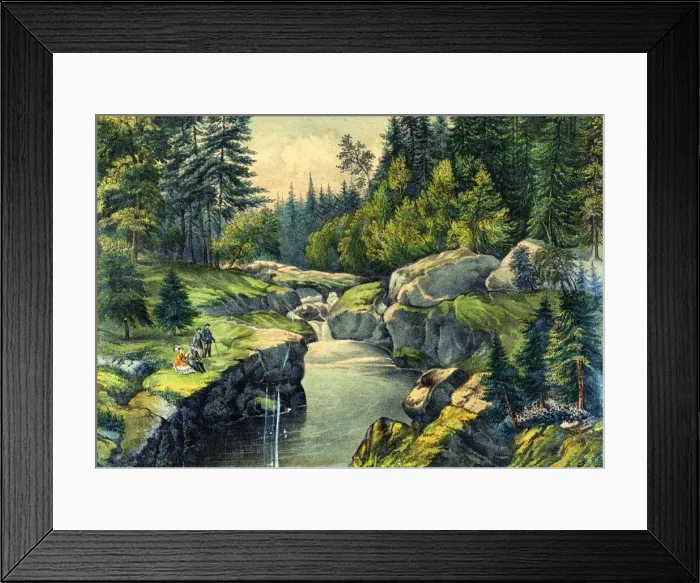 Framed Print : The Garnet Pool. White Mountains Framed Print : The Garnet Pool. White Mountains