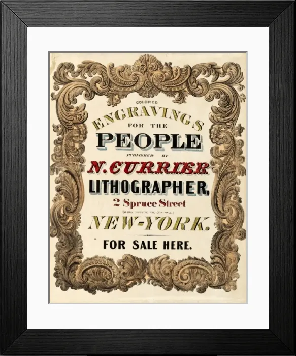 Framed Print : Colored Engravings for the People Framed Print : Colored Engravings for the People