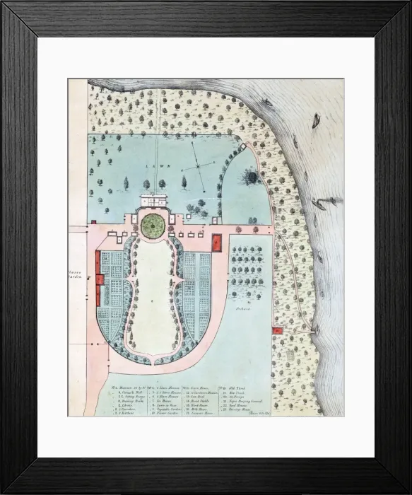 Framed Print : Mt. Vernon, the Home of George Washington Framed Print : Mt. Vernon, the Home of George Washington