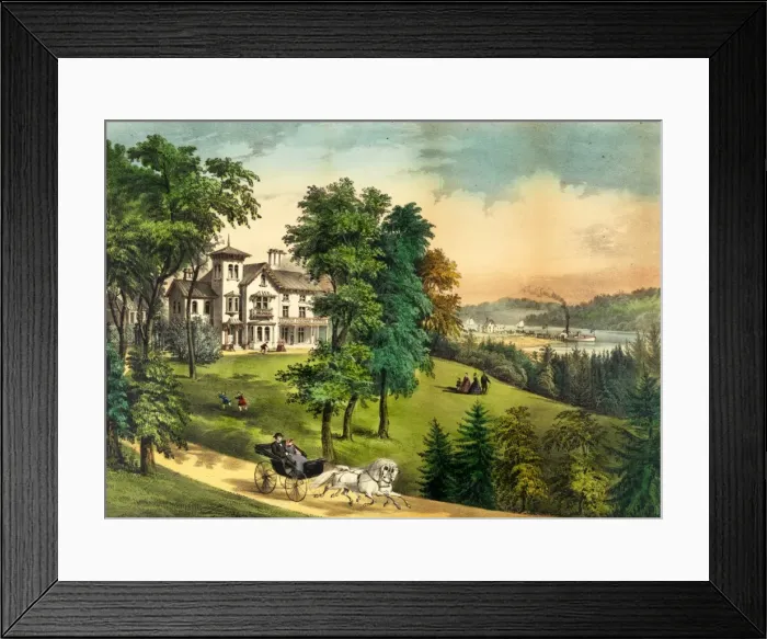 Framed Print : Life in the Country. Morning Framed Print : Life in the Country. Morning