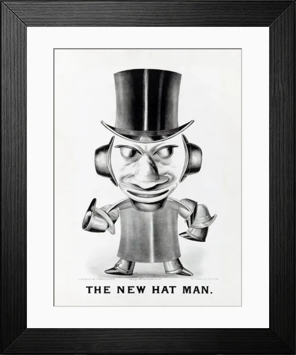 Framed Print : The New Hat Man Framed Print : The New Hat Man