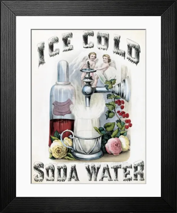 Framed Print : Ice Cold Soda Water Framed Print : Ice Cold Soda Water