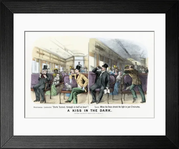 Framed Print : A Kiss in the Dark Framed Print : A Kiss in the Dark