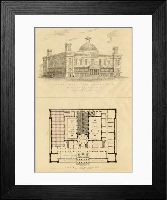 Framed Print : Design Made for Astors Hotel Framed Print : Design Made for Astors Hotel
