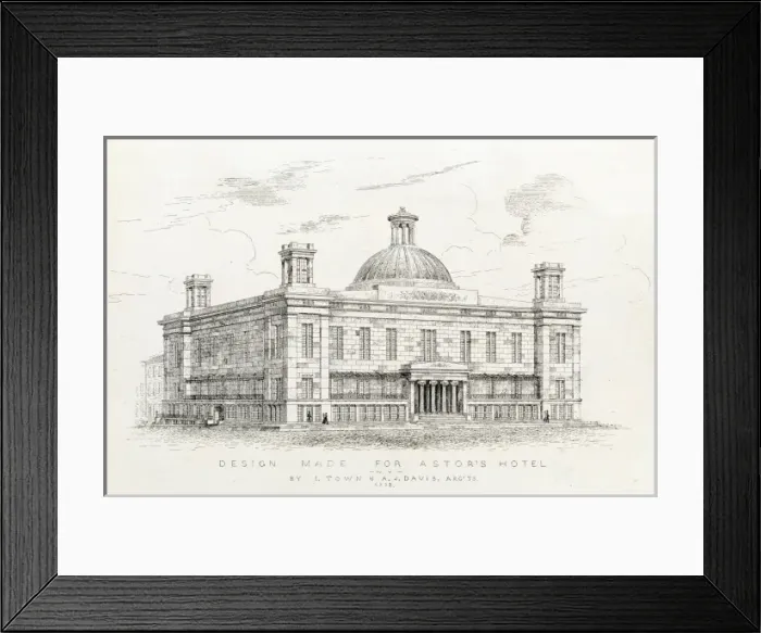 Framed Print : Design Made for Astors Hotel Framed Print : Design Made for Astors Hotel
