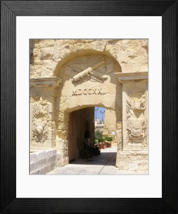 Framed Print : Gateway in old Three Cities Framed Print : Gateway in old Three Cities