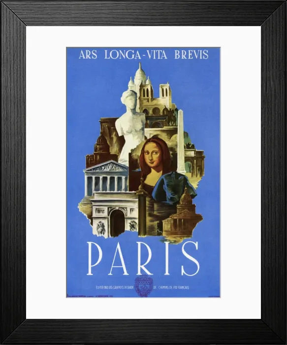Framed Print : Travel poster Framed Print : Travel poster