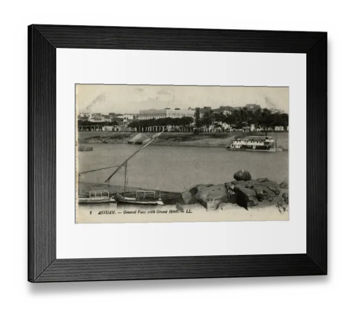Framed Print : General view with Grand Hotel, Aswan, Egypt Framed Print : General view with Grand Hotel, Aswan, Egypt
