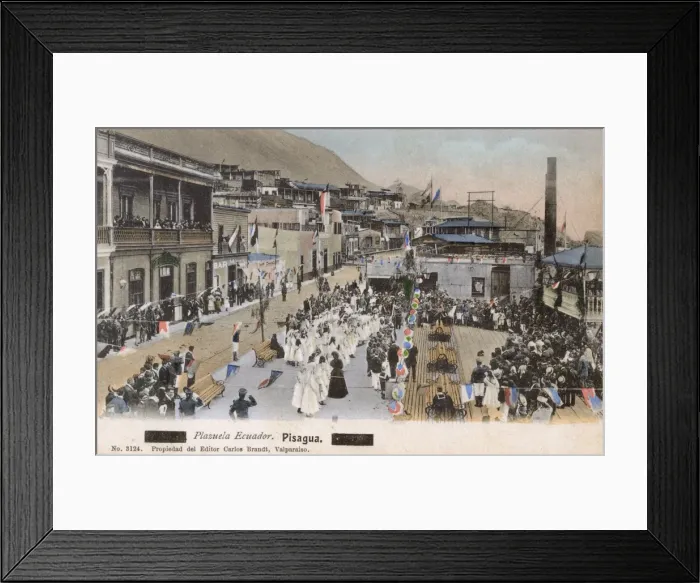 Framed Print : Plazuela Ecuador at Pisagua, Chile Framed Print : Plazuela Ecuador at Pisagua, Chile